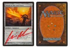 Sword of War and Peace: V0935: Signed/Autographed: Chris Rahn: Red