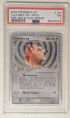 V0125: 2004 Clefable EX - 106/112 - Holo - Fire Red & Leaf Green - PSA: 7: NM: 62553528