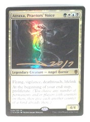 Atraxa, Praetors' Voice: V1114: Signed/Autographed: Victor Adame Minguez: Gold