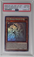 V0583: 2020: Winged Dragon of Ra: 1st Edition: LED7-EN000: Ghost Rare: PSA: 8: NM-MT: 63880739