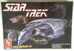 RJ0955: Star Trek: 3 Piece Adversary Set: Model Kit: AMT ERTL: 6858: 1989