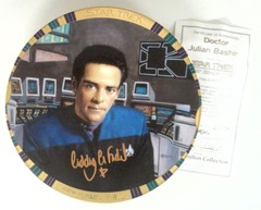 RJP061: AUTOGRAPHED: Star Trek: Deep Space Nine Plate Collection: Dr. Julian Bashir: The Hamilton Collection: 2149A