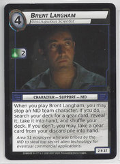 Brent Langham Unscrupulous Scientist - 2R37 - Rare