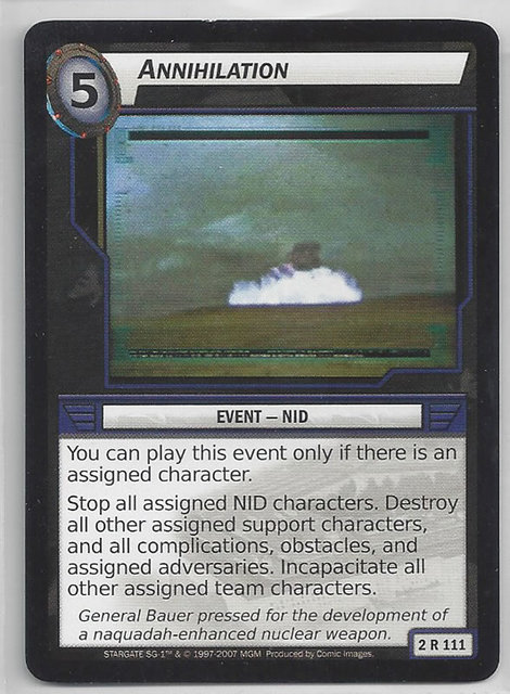 Annihilation - 2R111 - Rare