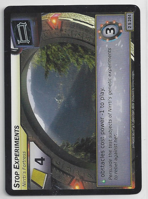 Stop Experiments - 2S204 - Starter