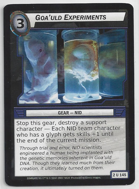 Goauld Experiments - 2U145 - Uncommon