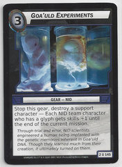 Goauld Experiments - 2U145 - Uncommon