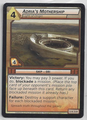 Adria'S Mothership Light Of Origin - 3R219 - Rare