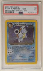 V0122: 2002 Dark Blastoise - 4/110 - Holo - Legendary Collection - PSA: 7: NM: 62553529