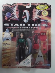 RJ6431: ERROR: Star Trek: Generations: Troi Figure on Picard card: Playmates: 6918: 1994