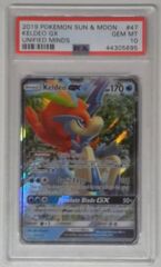 V0163: 2019 Keldeo GX - 47/236 - Unified Minds - PSA: 10: GEM MT: 44305695