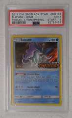 V0377: 2018: Suicune: SM150: L.THND.Prerelease promo-Staff: Holo Promo: PSA: 9: Mint: 62751453