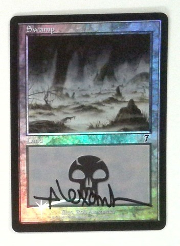 Swamp: V1226: Signed/Autographed: Rob Alexander: Black