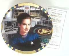 RJP058: AUTOGRAPHED: Star Trek: Deep Space Nine Plate Collection: Lieutenant Jadzia Dax: The Hamilton Collection: 1934A