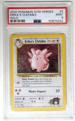 V0733: 2000: Erika's Clefable: 3/132: Gym Heroes: PSA: 9: MINT: 50870042