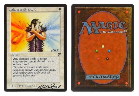 Indestructible Aura: V0453: Signed/Autographed: Mark Poole: Black