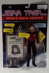 RJ0121: Star Trek: Space Talk Series: Commander William Riker: Playmates: 6082: 1995: NIB