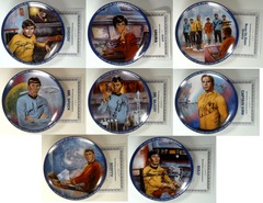 RJP043: AUTOGRAPHED: Star Trek: Plate Collection: 8 Plate Series (9