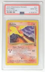 V0007: 2000 Moltres - 21 - Black Star Promo: PSA Graded: 10: Gem MT: 41938791