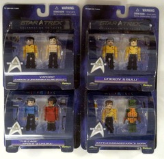 RJ0562: Star Trek: MiniMates: Series 2 (Set of 4): Art Asylum / Diamond Select: 2007