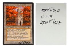 Urza's Tower: V0055: Artist Proof: Autograph/Signature: Mark Poole: Black