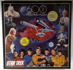 RJ0867: Star Trek: 600 Piece Exquisit Puzzle: F.X.Schmid: 90041: 1993: NIB