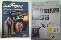 RJ1205: AUTOGRAPH: Star Trek: The Next Generation: Lieutenant Worf: Galoob: 5340: 1988