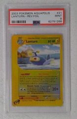 V0365: 2003: Lanturn: 21/147: Aquapolis: Reverse Holo Rare: PSA: 9: Mint: 62751268