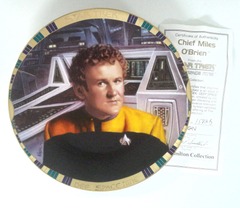 RJP059: Star Trek: Deep Space Nine Plate Collection: Chief Miles O'Brien: The Hamilton Collection: 1582B