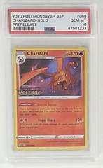 V0973: 2020: CHARIZARD: SWSH066: PSA: HOLO PRERELEASE : 10: GEM MT: 87502233