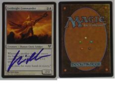 Goldnight Commander: V0390: Signed/Autographed: Chris Rahn: Purple