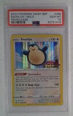 V0492: 2020: Snorlax: SWSH068: Prerelease: Holo Promo: PSA: 10: GEM MT: 62751416