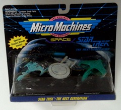 RJ0824: Star Trek: The Next Generation: Micro Machines: Space: 3Pack: Galoob: 65825: 1993: NIB