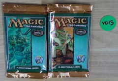 Lot of 2x EMPTY BOOSTER PACKS: Magic The Gathering: 7th Edition: V0015