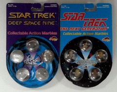 RJ0559: Lot of 2: Star Trek: Collectible Action Marbles: Spectra Star: 1993