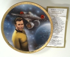 RJP036: Star Trek: The Power of Command Plate Collection: Captain Kirk & The U.S.S. Enterprise: The Hamilton Collection: 1182A