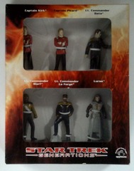 RJ1047: Star Trek: Generations: 6 Figure Set: ERROR Two Kirks No Picard: Applause Inc.: 45943: 1994