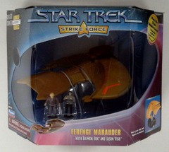 RJ0076: Star Trek: Strike Force: Ferengi Marauder w/ DaiMon Bok and Jason Vigo: Playmates: 16214: 1997: NIB