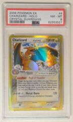 V0128: 2006 Charizard - 4/100 - Holo - Crystal Guardians - PSA: 8: NM-MT: 62553527