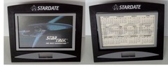 RJ0761: Star Trek: The Next Generation: Desk Calendar / Clock: Paramount: 1995