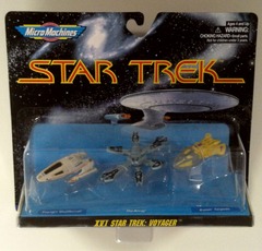 RJ0810: Star Trek: XVI: Voyager: Micro Machines: Space: 3Pack: Galoob: 65825: 1996: NIB