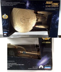 RJ0073: Star Trek: The Next Generation: 7th Anniversary Special Collector's Edition Gold-Decorated U.S.S. Enterprise: Playmates: 6112: 1993: NIB