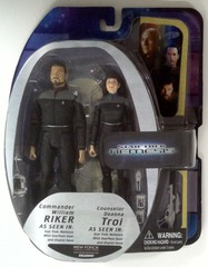 RJ0497: Star Trek: Nemesis: Riker & Troi 2-Pack: Art Asylum / Diamond Select: 2006: NI