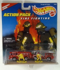 RJ0999: Hot Wheels: Action Pack: Fire Fighting: Mattel: 16148: 1996: NIB