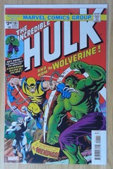 C0438: The Incredible Hulk: #181: Facsimile Edition Reprint: 1st Wolverine: 8.5 VF+