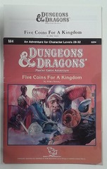 V00768: Dungeons & Dragons: Five Coins For A Kingdom: M4: 9204: 1987