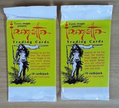 2x Frazetta Trading Cards: Booster Pack: 1991