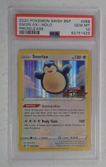 V0472: 2020: Snorlax: SWSH068: Prerelease: Holo Promo: PSA: 10: GEM MT: 62751429