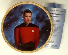 RJP073: Star Trek: The Next Generation 5th Anniversary Plate Collection: Ensign Wesley Crusher: The Hamilton Collection: 1115B