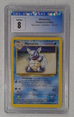 V0569: 1999: Wartortle: Unlimited: 42/102: Uncommon: CGC: 8: NM/Mint: 4089606051